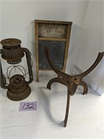 Antique Lot - Lantern, Wash Boars & More