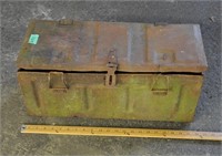 Vintage metal military box  22x9x9