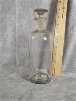 9" PHARMACY APOTHECARY JAR WITH STOPPER