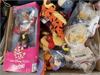 Disney Plush Toys with Barbie Doll