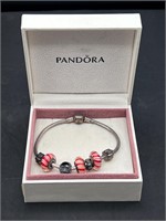 Pandora bracelet & sterling beads