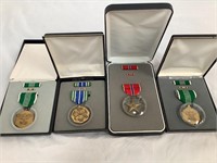 Lot of 4 military medals awards