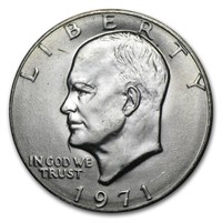 1971 Clad Eisenhower Dollar Bu