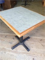 Table with Cast Iron Base