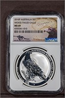 2016-P S$1 Wedge tailed Eagle NGC MS69