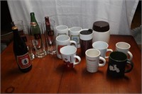 Molson Canadian mugs, glasses, Beer bottles &