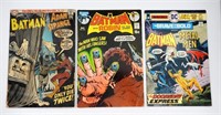 (3) VINTAGE COMICS FEATURING BATMAN