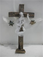 7"x 13" Hand Made Pottery Cross