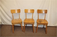 3 side chairs made in Canada