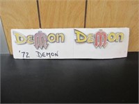 1972 Demon Emblems