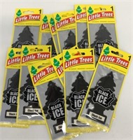 12 Little Trees Black Ice Air Fresheners