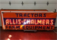 Original Large Porcelain Allis-Chalmers Neon Sign