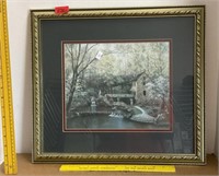 Old Mill Stream Framed Print From Cricket Box In