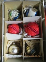 Lot of Antique Blown Glass Ornament  Bulbs