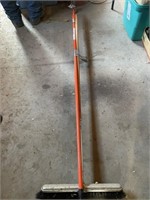 Push broom and paint roller
