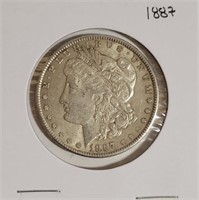 1887 - MORGAN SILVER DOLLAR (24)