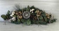 DOVES OF PEACE CRESCENT CHRISTMAS SWAG 30" X 12"