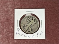 1918 Walking Liberty Half Dollar