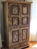Mexican Primitive Styled Cabinet