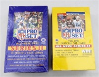 (2)PRO SET NFL SER 2 WAX BOXES '90 & '91