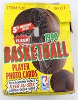 1990 Fleer Basketball Wax Box