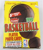 1990 Fleer Basketball Wax Box