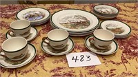 Six Piece- Four Place Setting Spode England