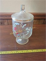 Fenton 40th anniversary covered candy dish
