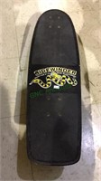 Vintage black plastic skateboard , track force