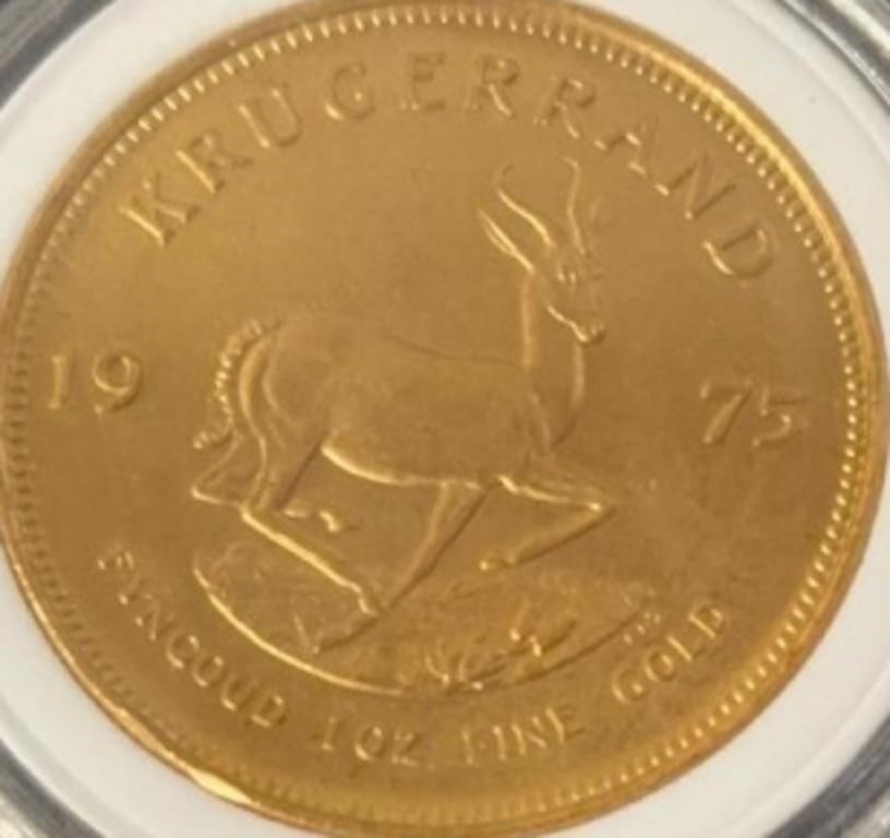 1975 krugerrand gold 1 oz 100% guaranteed