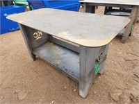 Unused Approx 29"x 57" Steel Welding Table
