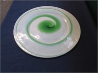 Murano Swirl Glass Charger