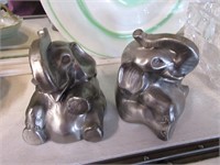 Pair Elephant Bookends