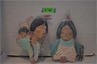 Two Vintage Native American Sexton Wall Hangings