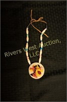 Native American Beaded Tiger Necklace