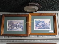 Set Of Four Currier And Ives 4 Seasons Prints