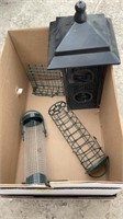 Bird feeders, solar panel yard decor ( untested).