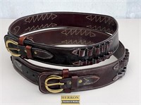 (2) Leather Ammo Belts