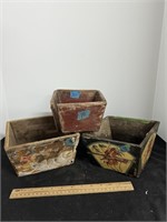 Primitive Wooden Planters