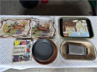 Rockwell Tray, Enamel Pan, Etc.