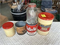 Vintage Coffee Tins & Jar