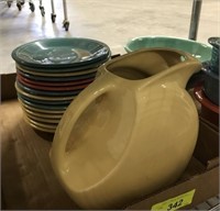 TRAY- FIESTA PITCHER AND PLATES