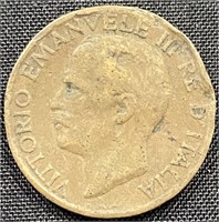 1919 - Italy 5 cents coin