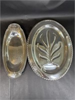 Silverplated Grosvenor & W.M Rogers Plates