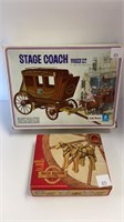 Craft Master Stage Coach wooden kit, wooden horse