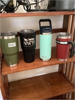 Various size Yeti cups
