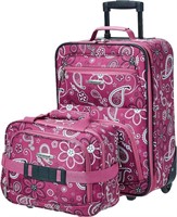 Rockland Fashion Softside Upright Luggage Set, 2Pc