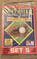Long John Silver UNOPENED Set of 5 Baseball Cards