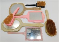 Vintage Vanity Brush & Mirror Sets - Child's,