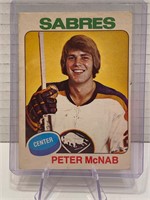 75/76 Peter McNab Rookie Card
